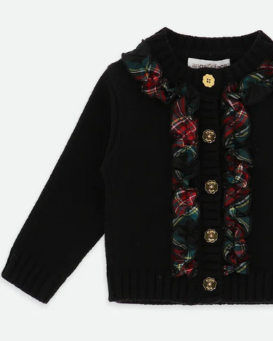 Blair Tartan Ruffle Cardigan
