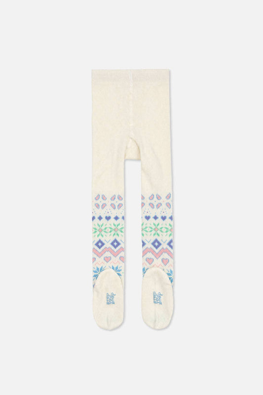 Tights Beige And Multicolored