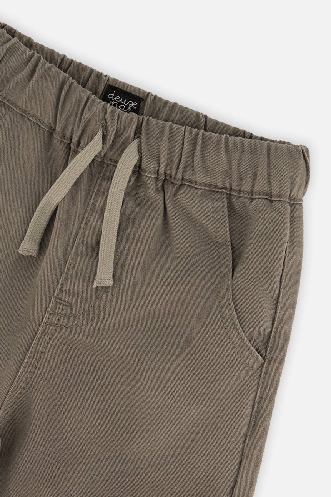 Twill Pants With Cargo Pockets
