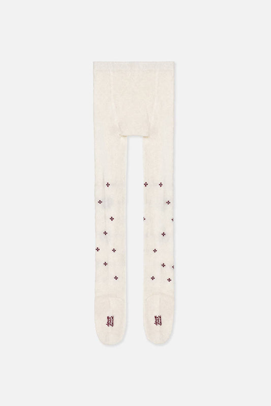 Floral Knit Tights