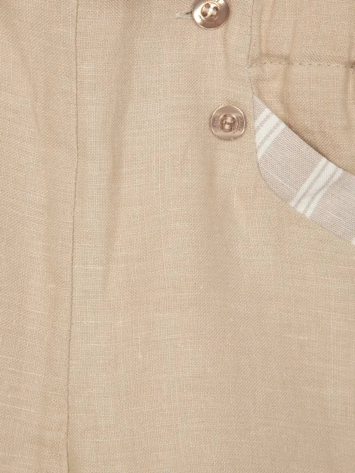 Two-Piece Linen Short Set