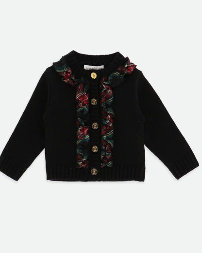 Blair Tartan Ruffle Cardigan