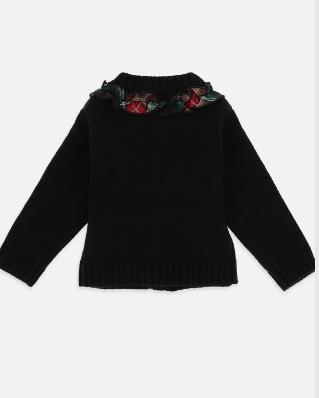 Blair Tartan Ruffle Cardigan