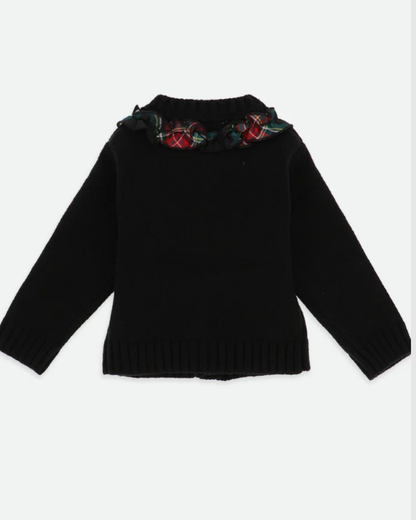 Blair Tartan Ruffle Cardigan