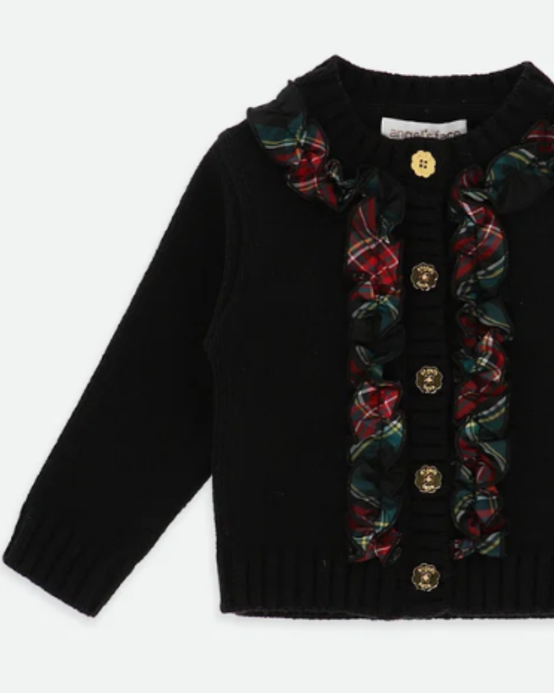 Blair Tartan Ruffle Cardigan