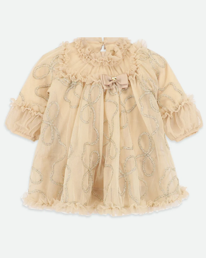 Hazel 3D Chain Tulle Dress