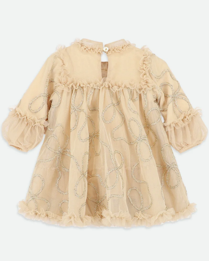 Hazel 3D Chain Tulle Dress