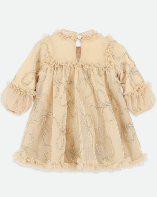Hazel 3D Chain Tulle Dress