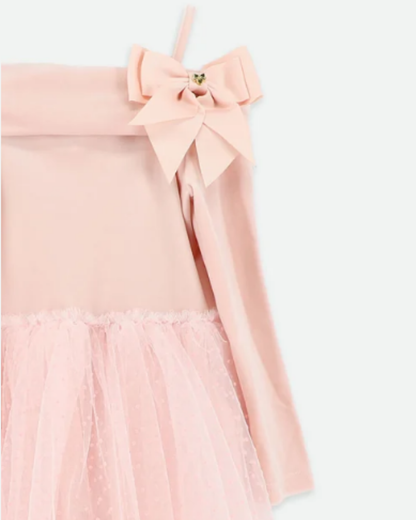 Hepburn Velour Tulle Tea Dress