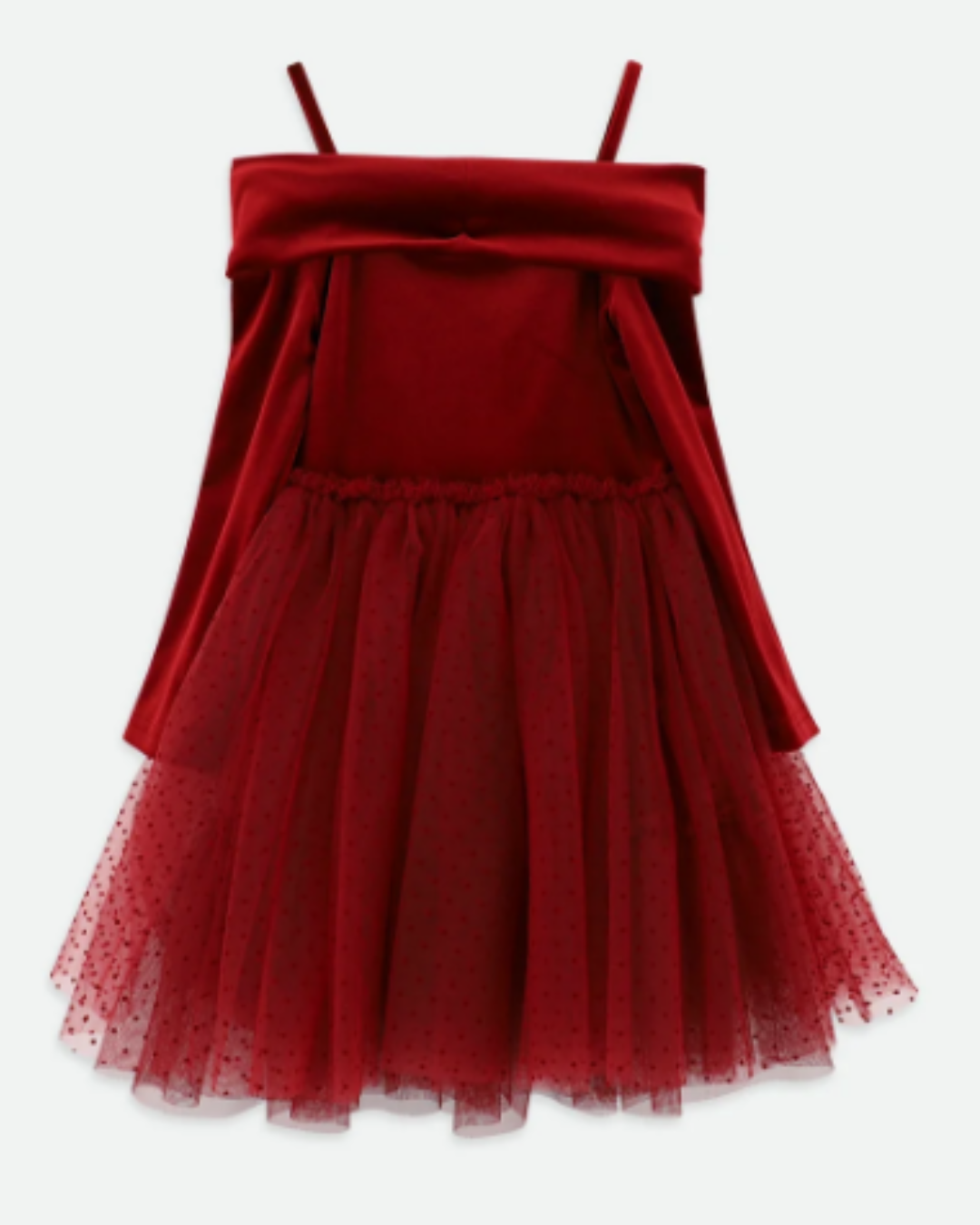 Hepburn Velour Tulle Tea Dress