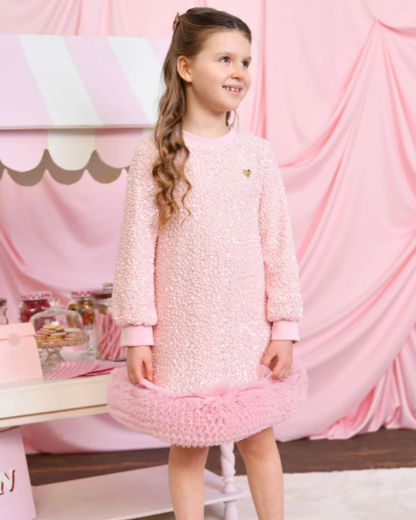 Jeanette Boucle Sequin Dress