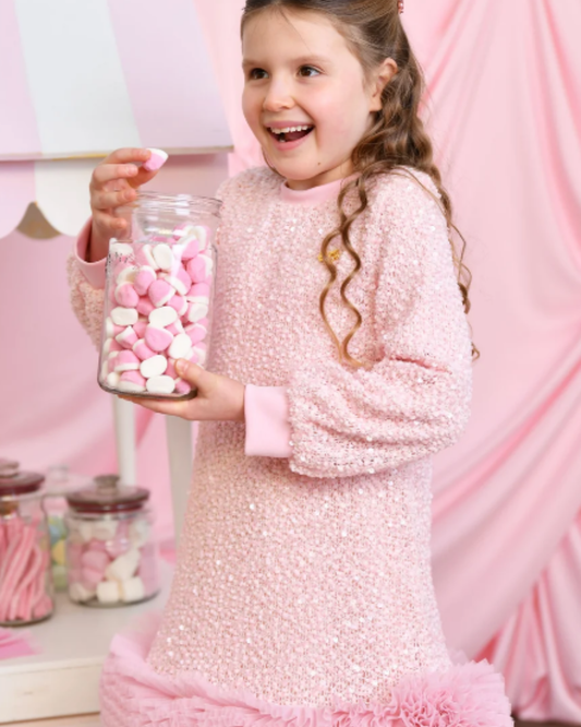Jeanette Boucle Sequin Dress