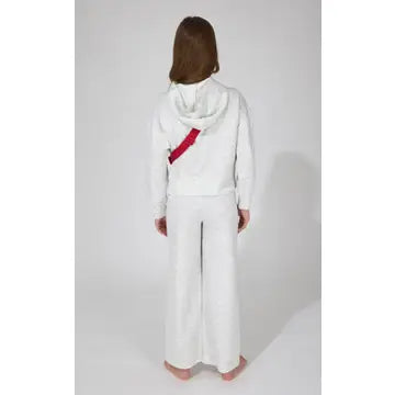 Little Girls Jacket, Wide Leg Pant, and Bag Set