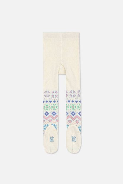 Tights Beige And Multicolored