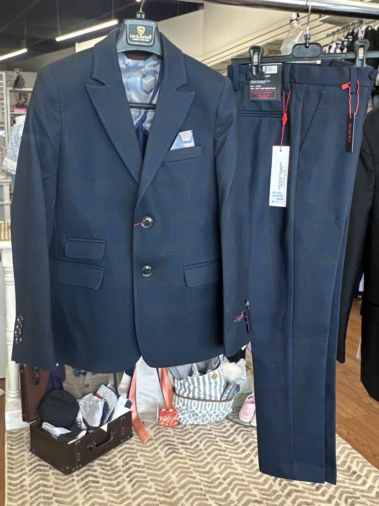 Saddle Plaid 2 PC Suit