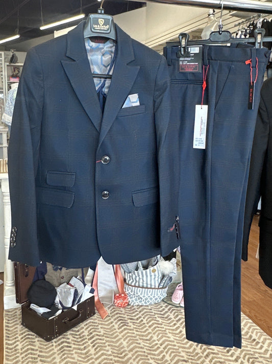 Saddle Plaid 2 PC Suit