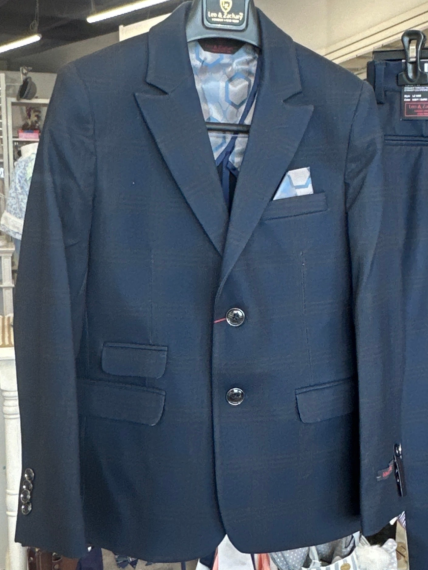 Saddle Plaid 2 PC Suit