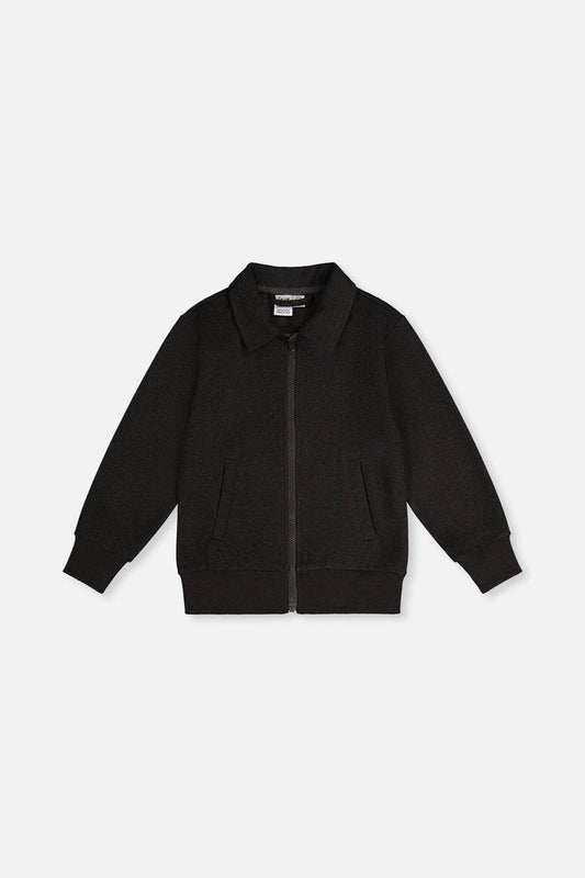 Front Zip Jacket Black