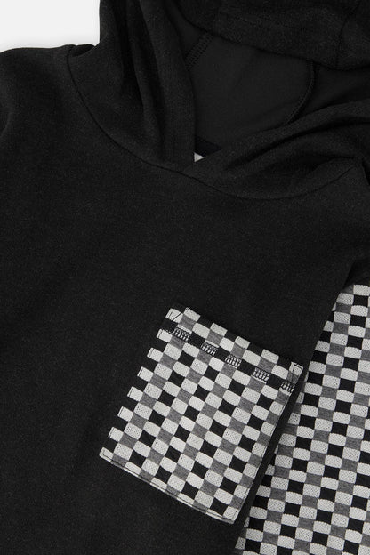 Colorblock Hooded Top