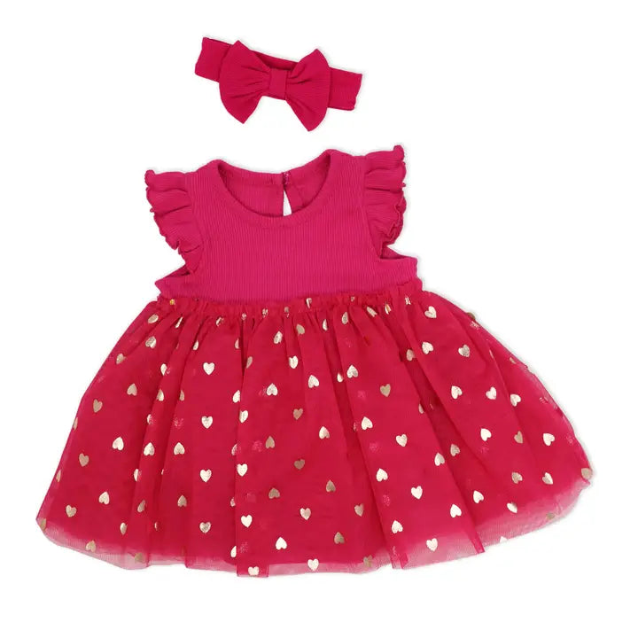 Tutu heart Romper