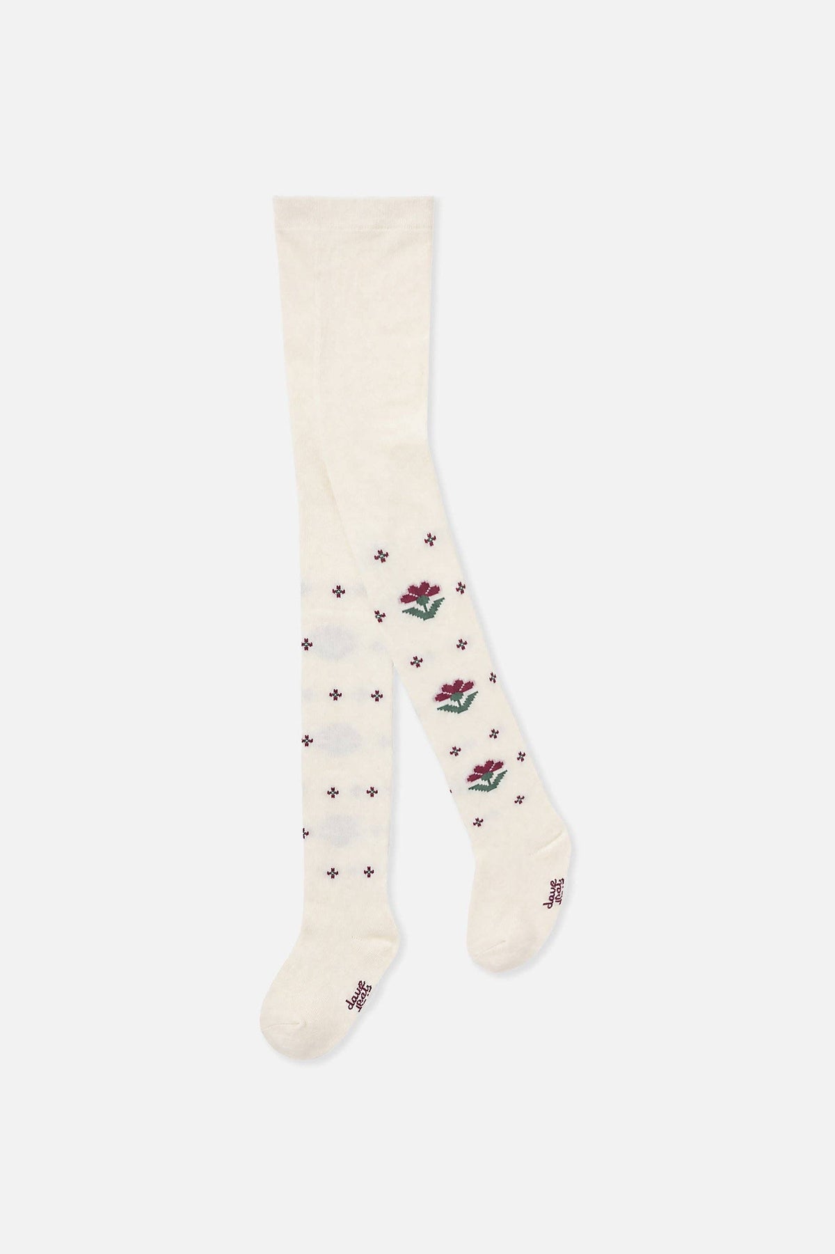 Floral Knit Tights