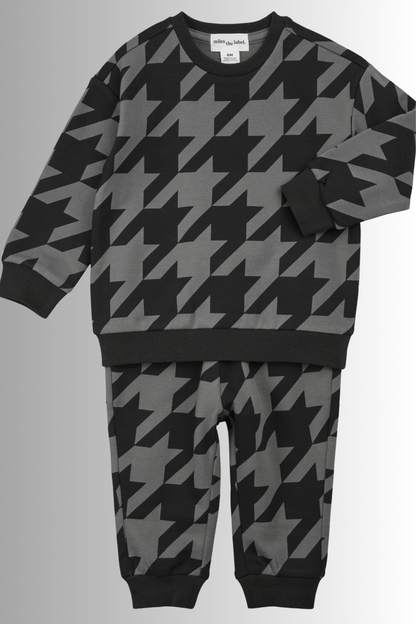 Coco Checkered Sweat Set