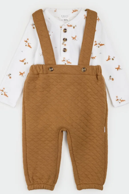 Quilted Overall Set