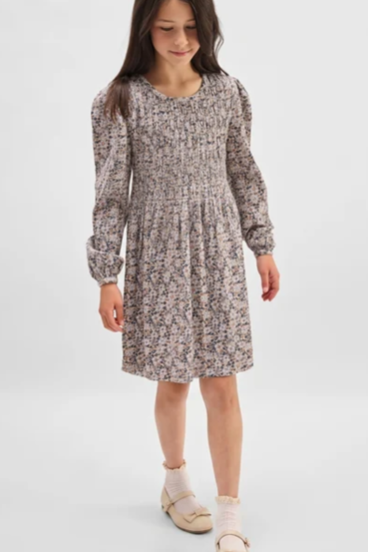 Smocked Floral Dress