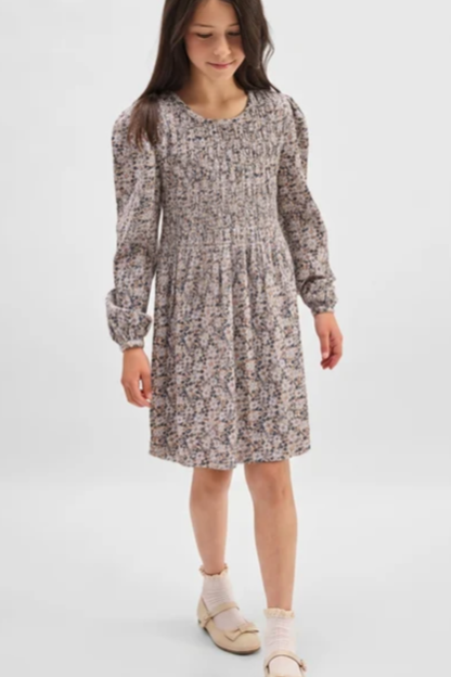 Smocked Floral Dress