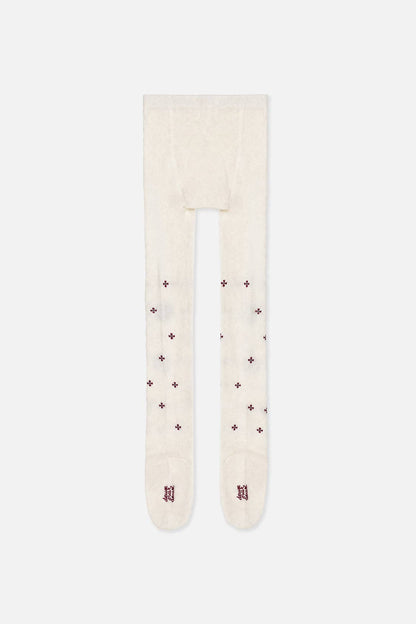 Floral Knit Tights