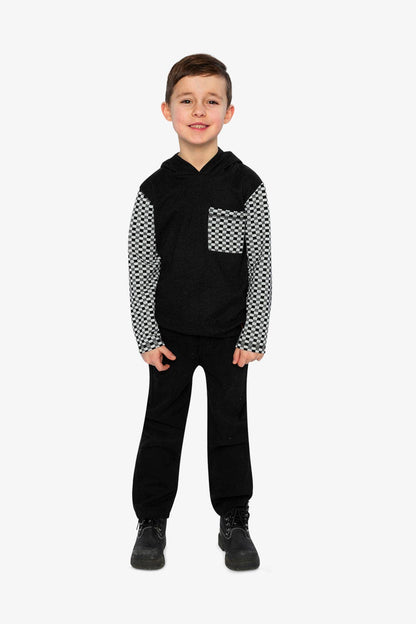 Colorblock Hooded Top