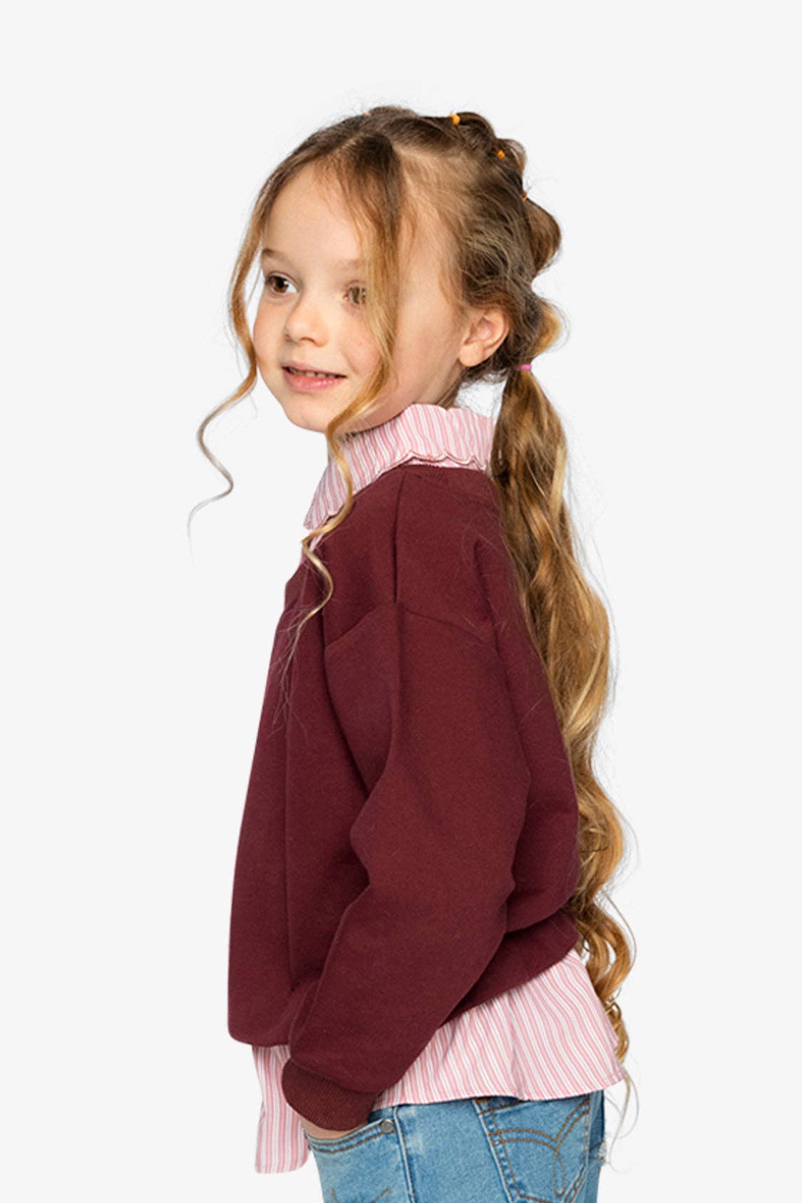 Layered Faux Shirt Pullover