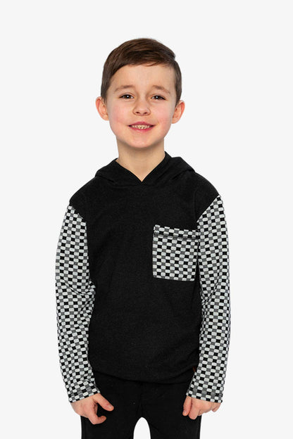 Colorblock Hooded Top