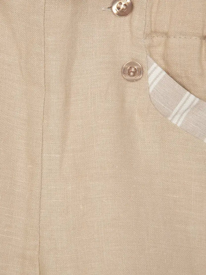 Two-Piece Linen Short Set