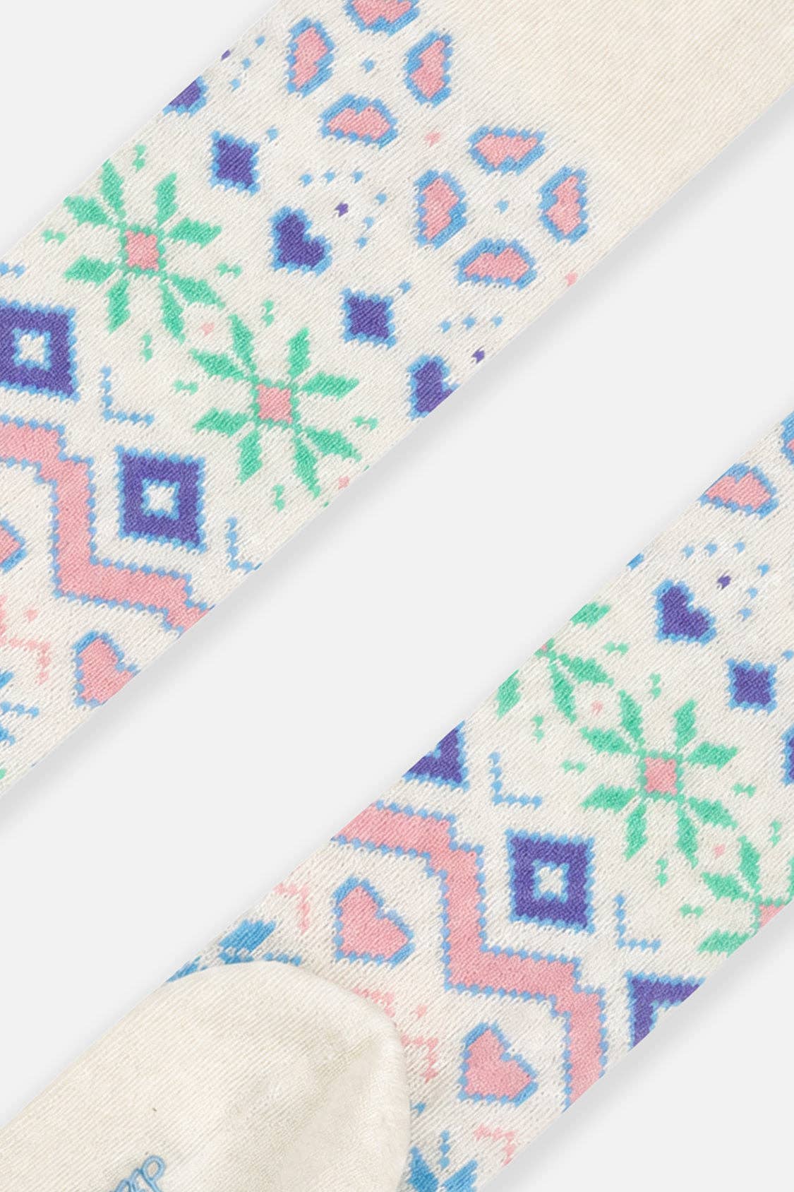 Tights Beige And Multicolored